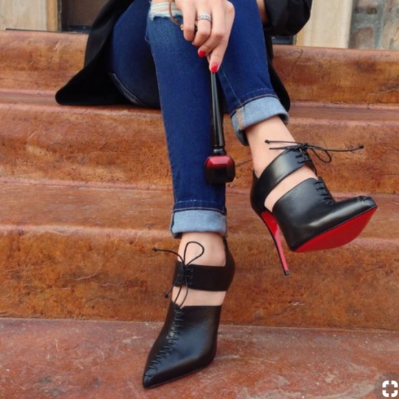 ❌SOLD❌LOUBOUTIN Corsita Cutout 120 Pumps Sz37 - Picture 2 of 8